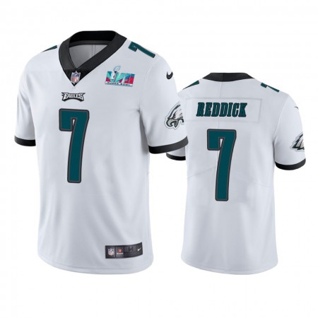 Maillot Homme Philadelphia Eagles Haason Reddick 7 Super Bowl LVII Blanc Vapor Limited